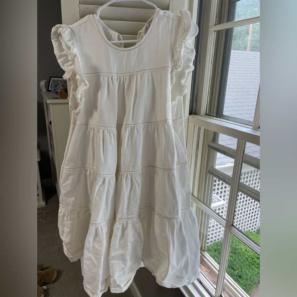 White corduroy dress